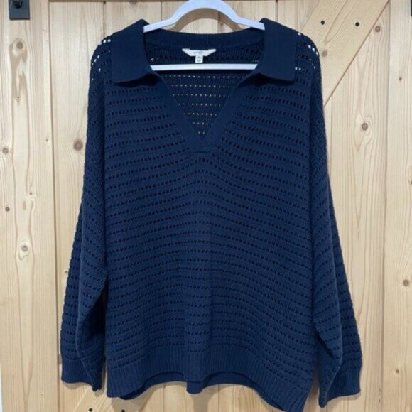 5/$20 NEW 2X (20W) Women's Open Stitch Sweater - Picture 1 of 4